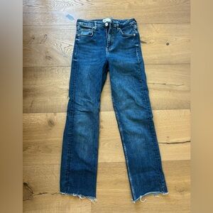 Zara Women's Straight Leg Jeans - Indigo